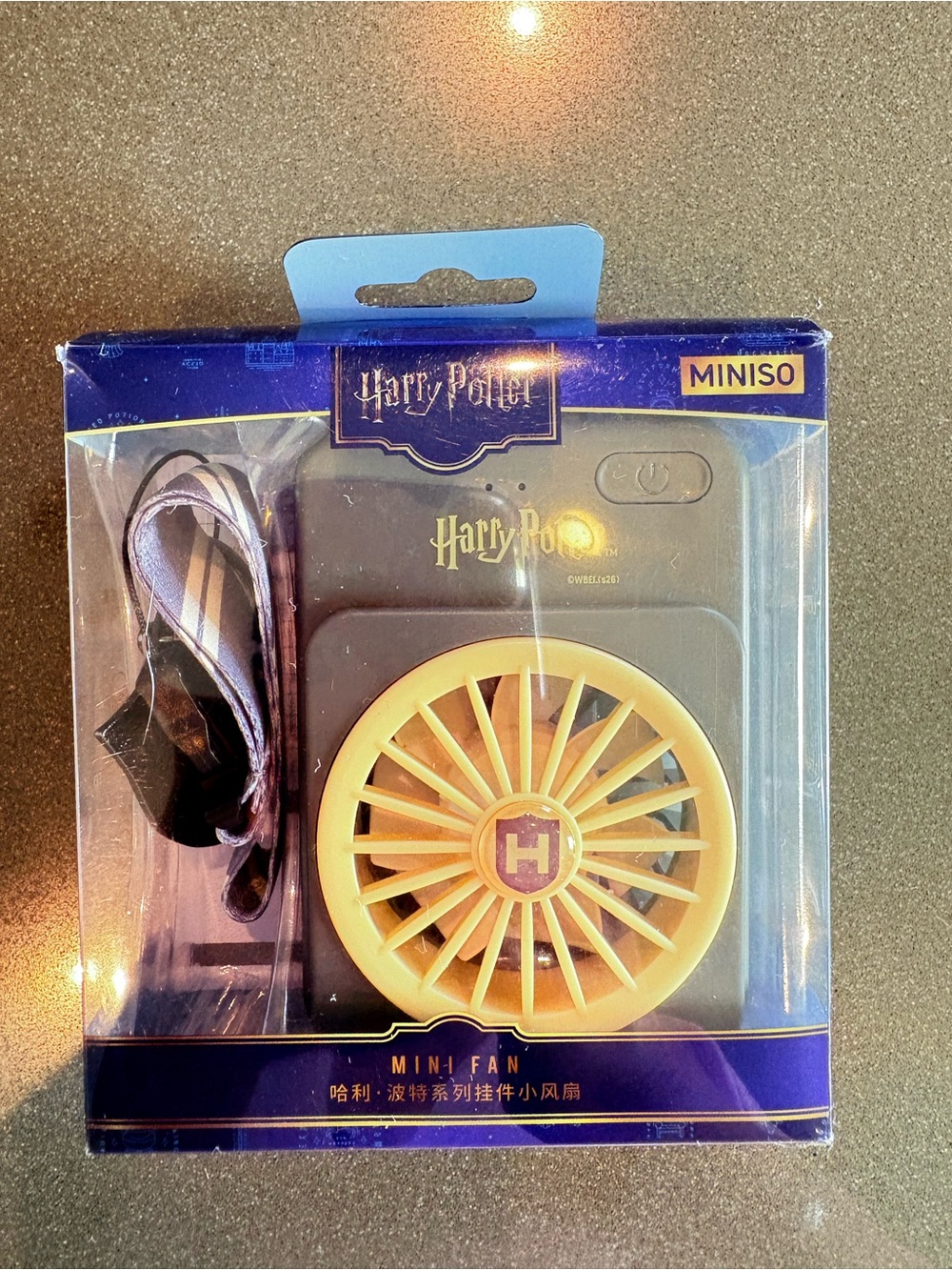 Miniso Harry Potter Portable Mini Fan - Hufflepuff